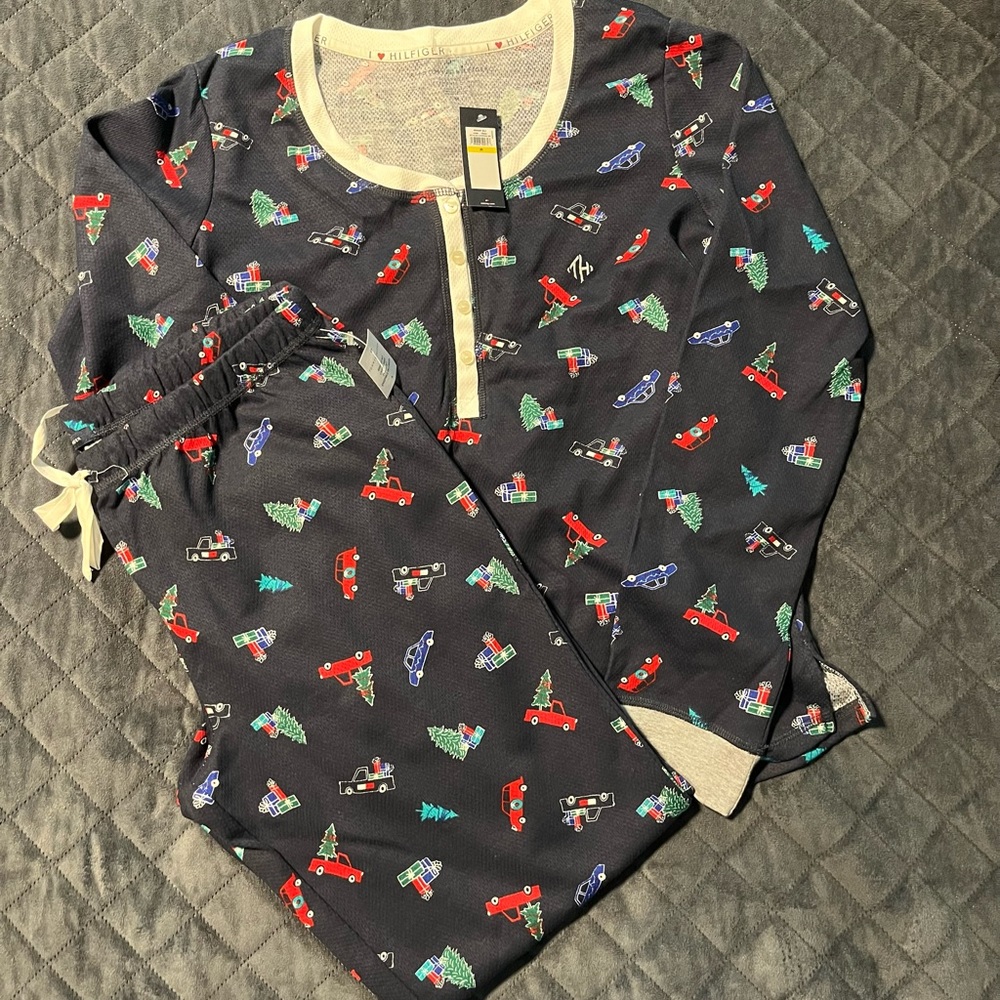 Christmas truck pajama set